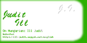 judit ill business card